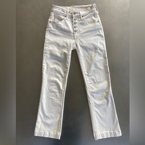 00 Lucky Brand Light Cream High Rise Crop Mini Boot Bridget Jeans Like New